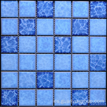 Copo de nieve patrón Color mezclado mosaico de porcelana